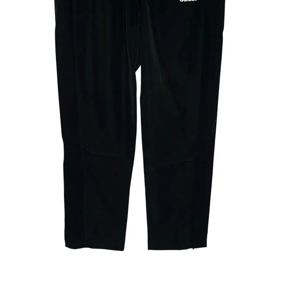 Adidas M NEW Youth Woven Pants Taper Leg Football Soccer Active Sports Black